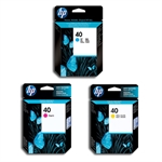 HP 40 serie ( C / M / Y ) origineel